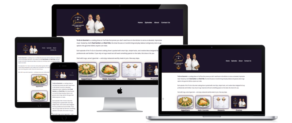 To-Go to Gourmet – YouTube Cooking Show Website